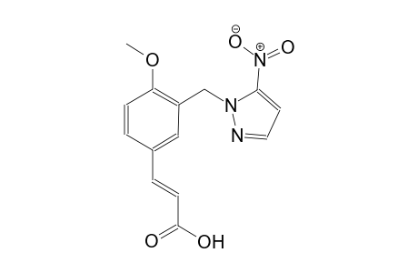2-propenoic acid, 3-[4-methoxy-3-[(5-nitro-1H-pyrazol-1-yl)methyl]phenyl]-, (2E)-