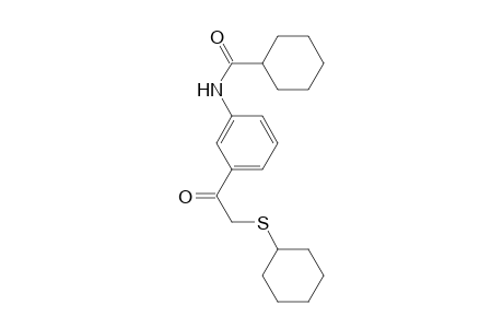 Cyclohexanecarboxylic acid, [3-(2-cyclohexylsulfanylacetyl)phenyl]amide