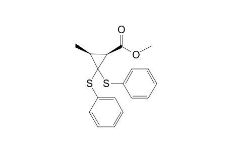 Methyl (1S,3S)-3-methyl-2,2-bis(phenylthio)cyclopropanecarboxylate