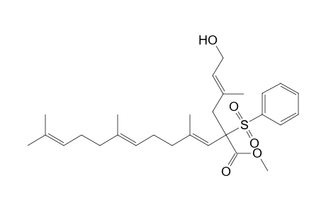 (3E,7E)-2-(benzenesulfonyl)-2-[(E)-4-hydroxy-2-methylbut-2-enyl]-4,8,12-trimethyltrideca-3,7,11-trienoic acid methyl ester
