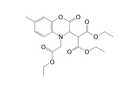Diethyl 2-(4-(2-ethoxy-2-oxoethyl)-7-methyl-2-oxo-3,4-dihydro-2H-benzo[b][1,4]oxazin-3-yl)malonate