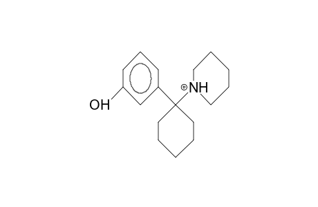 1-(3-Hydroxy-phenyl)-1-piperidinyl-cyclohexane cation