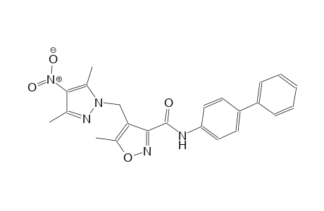 N-[1,1'-biphenyl]-4-yl-4-[(3,5-dimethyl-4-nitro-1H-pyrazol-1-yl)methyl]-5-methyl-3-isoxazolecarboxamide