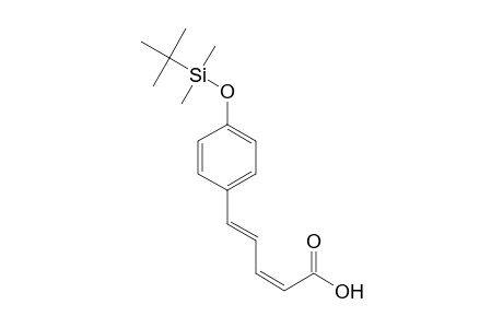 (2Z,4E)-5-[4-(tert-Butyldimethylsilyloxy)phenyl]penta-2,4-dienoic Acid