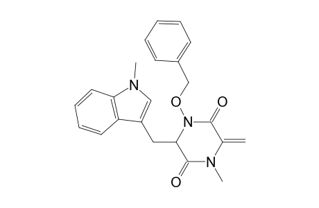2,5-Piperazinedione, 1-methyl-6-methylene-3-[(1-methyl-1H-indol-3-yl)methyl]-4-(phenylmethoxy)-, (.+-.)-