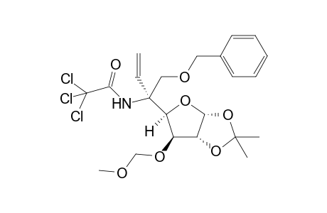 N-[(S)-1-Benzyloxy-2-{1R,5R,7R,8S)-3,3-dimethyl-8-methoxymethoxy-2,4,6-trioxabicyclo[3.3.0]octan-7-yl}but-3-en-2-yl]trichloroacetamide