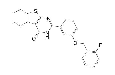 benzo[4,5]thieno[2,3-d]pyrimidin-4(3H)-one, 2-[3-[(2-fluorophenyl)methoxy]phenyl]-5,6,7,8-tetrahydro-