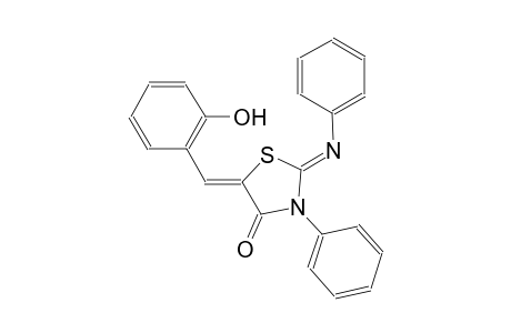 (2Z,5Z)-5-(2-hydroxybenzylidene)-3-phenyl-2-(phenylimino)-1,3-thiazolidin-4-one