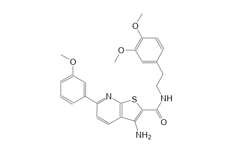 3-amino-N-[2-(3,4-dimethoxyphenyl)ethyl]-6-(3-methoxyphenyl)thieno[2,3-b]pyridine-2-carboxamide