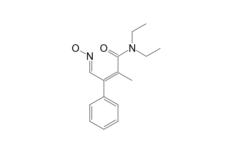 (E,E)-N,N-Diethyl-4-(hydroxyimino)-2-methyl-3-phenyl-2-butenamide