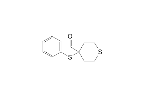 4-(Phenylthio)-4-thianecarboxaldehyde