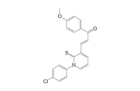 2-Propen-1-one, 3-[1-(4-chlorophenyl)-1,2-dihydro-2-thioxo-3-pyridinyl]-1-(4-methoxyphenyl)-, (E)-