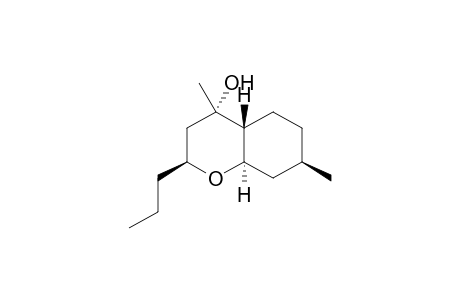 (2S,4S,4aR,7R,8aR)-4,7-dimethyl-2-propyl-2,3,4a,5,6,7,8,8a-octahydrochromen-4-ol