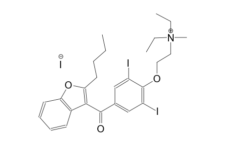 2-{4-[(2-butyl-1-benzofuran-3-yl)carbonyl]-2,6-diiodophenoxy}-N,N-diethyl-N-methylethanaminium iodide