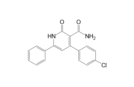 1,2-dihydro-4-(4-chlorophenyl)-6-phenyl-2-oxo-3-pyridine-carboxamide
