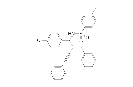 (S,E)-N-(2-benzylidene-1-(4-chlorophenyl)-4-phenylbut-3-ynyl)-4-methylbenzene-sulfonamide