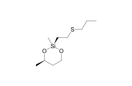 2,4-DIMETHYL-2-(2-PROPYLTHIOETHYL)-1,3-DIOXA-2-SILACYCLOHEXANE