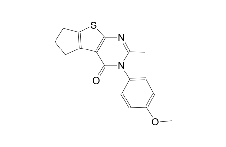 3-(4-methoxyphenyl)-2-methyl-3,5,6,7-tetrahydro-4H-cyclopenta[4,5]thieno[2,3-d]pyrimidin-4-one