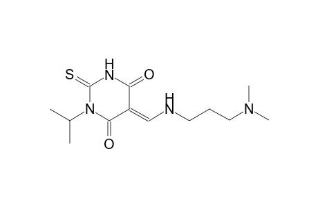 (5E)-5-({[3-(dimethylamino)propyl]amino}methylene)-1-isopropyl-2-thioxodihydro-4,6(1H,5H)-pyrimidinedione