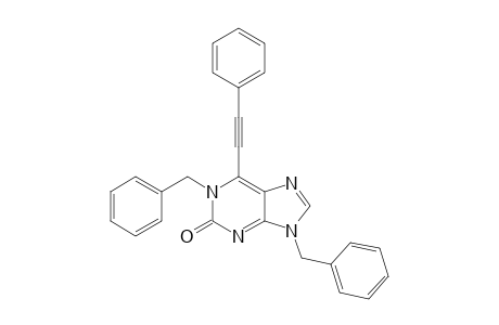 1,9-Dibenzyl-6-(2-phenylethynyl)purin-2-one