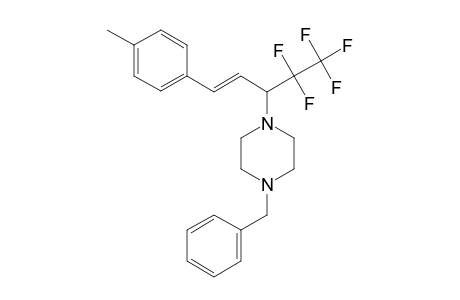 1-BENZYL-4-[(E)-3-(4-METHYLPHENYL)-1-(1,1,2,2,2-PENTAFLUOROETHYL)-2-PROPENYL]-PIPERAZINE