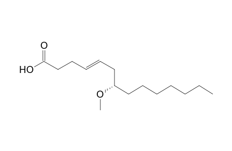(-)-trans-7(S)-Methoxytetradec-4-enoic acid