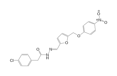 2-(4-chlorophenyl)-N'-((E)-{5-[(4-nitrophenoxy)methyl]-2-furyl}methylidene)acetohydrazide