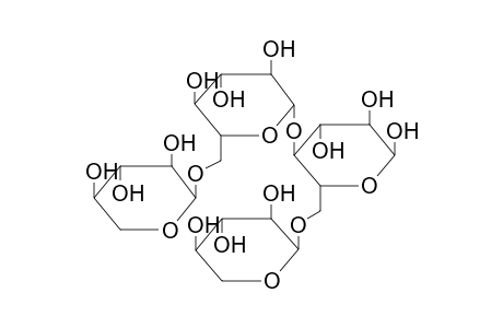ALPHA-D-XYLOPYRANOSYL-(1->6)-BETA-D-GLUCOPYRANOSYL-[ALPHA-D-XYLOPYRANOSYL-(1->6)]-(1->4)-ALPHA-D-GLUCOPYRANOSE