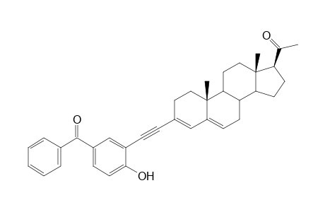 p-Benzoyl-o-((17.beta.-acetylandrosta-3,5-dien-3-yl)ethynyl)phenol