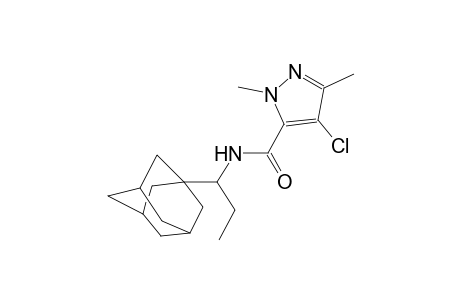 N-[1-(1-adamantyl)propyl]-4-chloro-1,3-dimethyl-1H-pyrazole-5-carboxamide