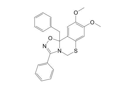 10B-BENZYL-8,9-DIMETHOXY-3-PHENYL-1,2,4-OXADIAZOLO-[4,5-C]-[1,3]-BENZOTHIAZINE