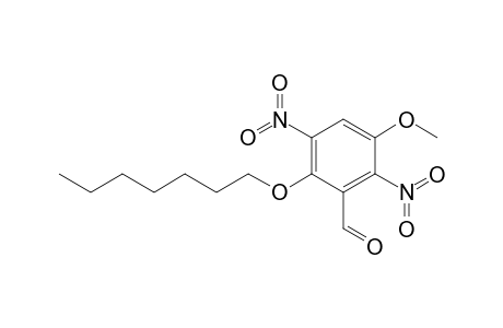 2-Heptyloxy-5-methoxy-3,6-dinitrobenzaldehyde