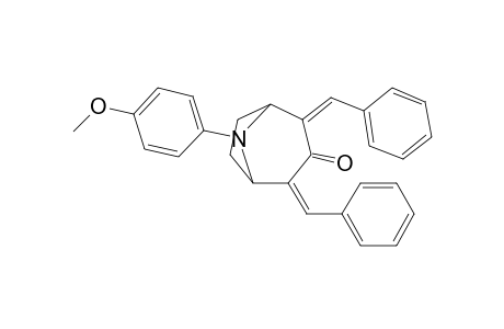 2,4-Dibenzylidene-8-(p-methoxyphenyl)-8-azabicyclo[3.2.1]octan-3-one