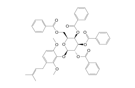 2,6-DIMETHOXY-3-(3-METHYL-BUT-2-EN-YL)-PHENOL-2,3,4,6-TETRA-O-BENZOYL-BETA-D-GALACTOPYRANOSIDE