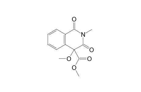4-Methoxy-2-methyl-1,3-dioxo-1,2,3,4-tetrahydroisoquinoline-4-carboxylic acid methyl ester