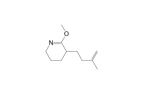 6-Methoxy-5-(3-methyl-3-butenyl)-2,3,4,5-tetrahydropyridine