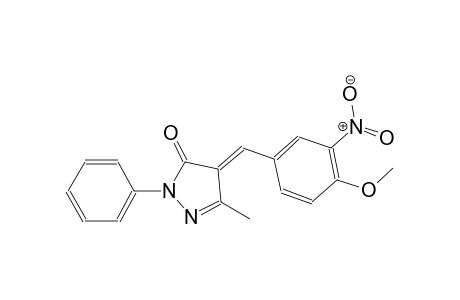 (4E)-4-(4-Methoxy-3-nitrobenzylidene)-5-methyl-2-phenyl-2,4-dihydro-3H-pyrazol-3-one