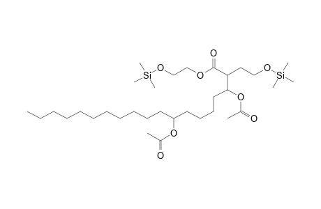 bis{[(Trimethylsilyl)oxymethyl]methyl} 3,8-bis(acetoxy)-eicosanoate