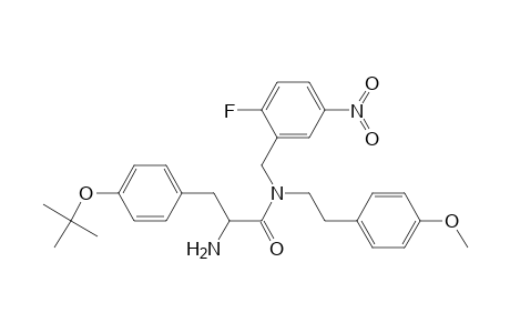 2-Amino-3-(4-tert-butoxyphenyl)-N-(2-fluoro-5-nitrobenzyl)-N-[2-(4-methoxyphenyl)ethyl]propanamide