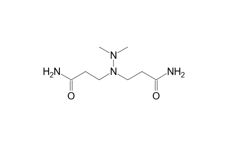 3-[1-(3-amino-3-oxopropyl)-2,2-dimethylhydrazino]propanamide