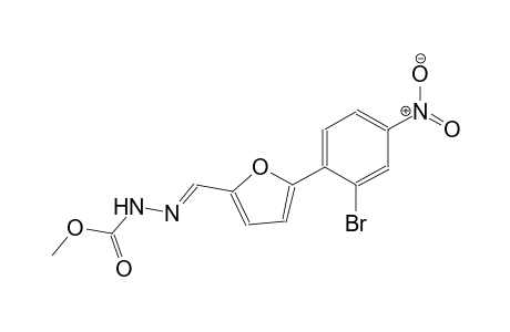 methyl (2E)-2-{[5-(2-bromo-4-nitrophenyl)-2-furyl]methylene}hydrazinecarboxylate