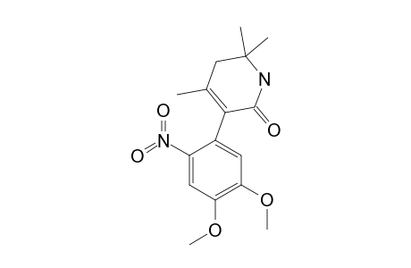 4,6,6-TRIMETHYL-3-(2'-NITRO-4',5'-DIMETHOXYPHENYL)-5,6-DIHYDROPYRIDIN-2-(1-H)-ONE