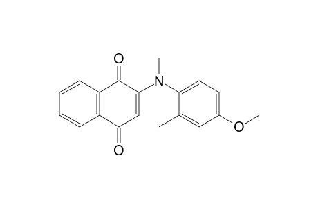 N-(4-Methoxy-2-methylphenyl)-N-methyl-2-amino-[1,4]-naphthoquinone