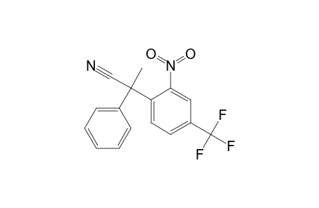 2-[2-nitro-4-(trifluoromethyl)phenyl]-2-phenyl-propanenitrile