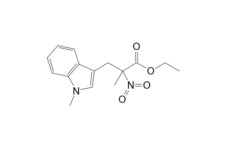 Ethyl 2-methyl-3-(1'-methylindol-3'-yl)-2-nitropropionate