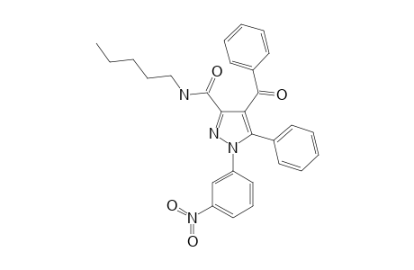 4-BENZOYL-1-(3-NITROPHENYL)-N-PENTYL-5-PHENYL-1H-PYRAZOLE-3-CARBOXAMIDE