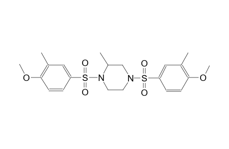 piperazine, 1,4-bis[(4-methoxy-3-methylphenyl)sulfonyl]-2-methyl-