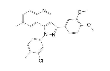 1-(3-chloro-4-methylphenyl)-3-(3,4-dimethoxyphenyl)-8-methyl-1H-pyrazolo[4,3-c]quinoline