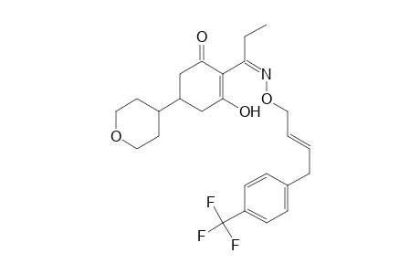 2-Cyclohexen-1-one, 3-hydroxy-5-(tetrahydro-2H-pyran-4-yl)-2-[1-[[[4-[4-(trifluoromethyl)phenyl]-2-butenyl]oxy]imino]propyl]-, (?,E)-