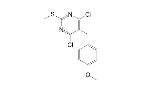 4,6-dichloro-5-(4-methoxybenzyl)-2-(methylsulfanyl)pyrimidine